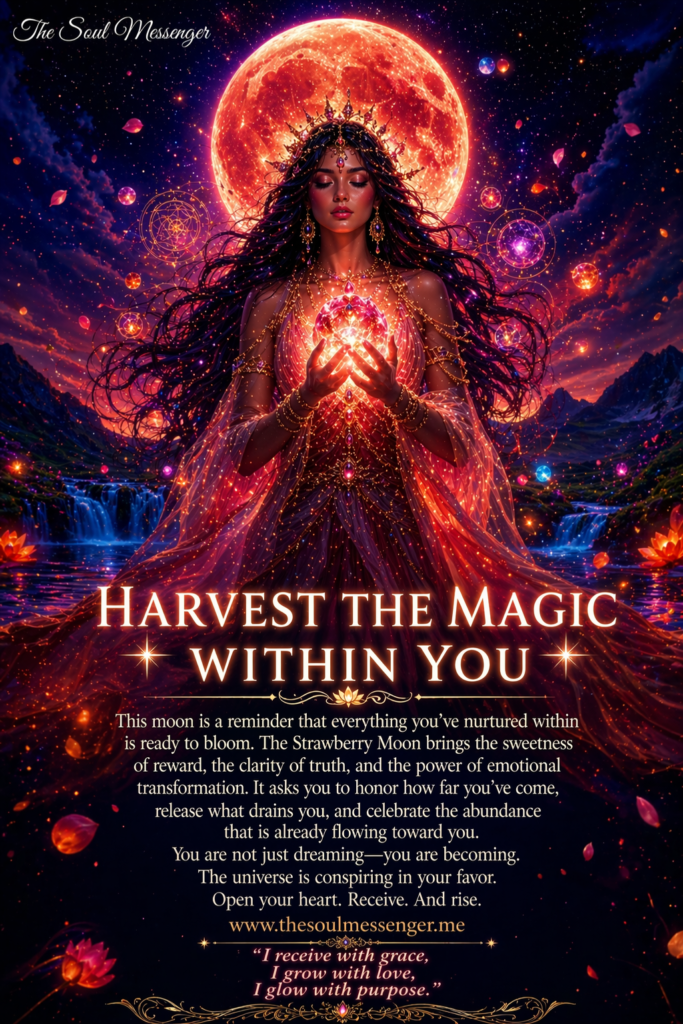 strawberry moon magic it’s time to harvest within strawberry moon magic it’s time to harvest within
