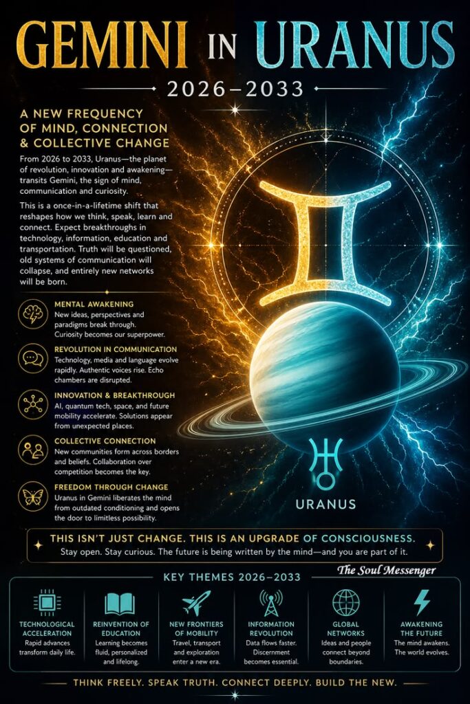 Uranus in Gemini 2026-2033 Expect the Unexpected Shift Uranus in Gemini 2026-2033 Cosmic Energy Shift
