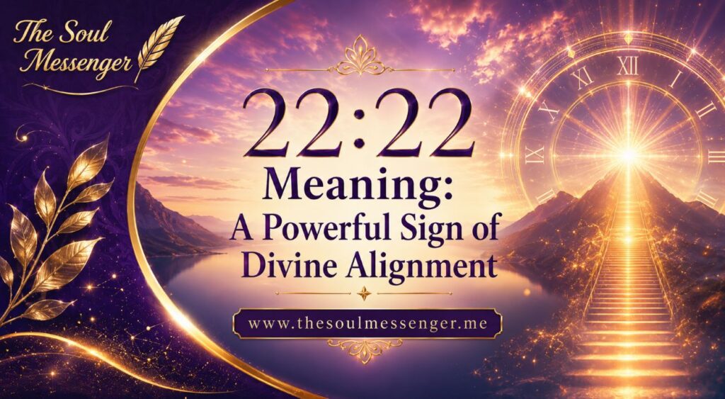 22:22 Meaning connected with unity of your light being and your dark being leading to divine alignment