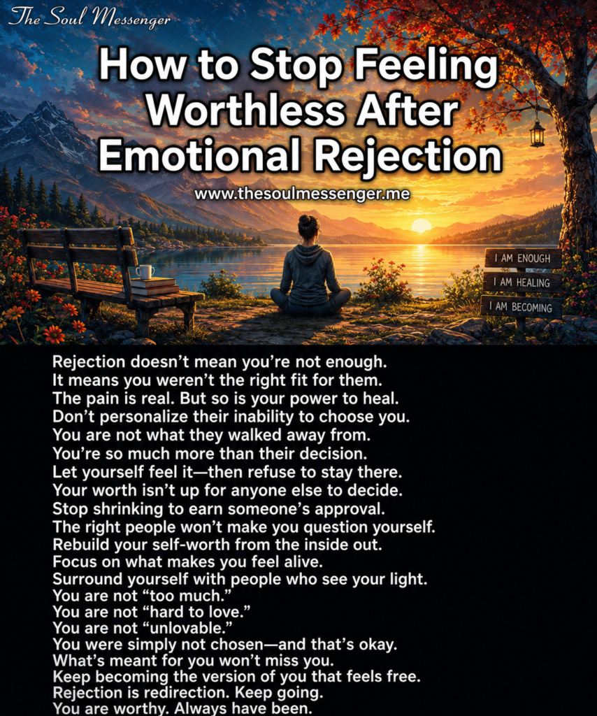 How to Stop Feeling Worthless After Emotional Rejection Inspirational image about how to stop feeling worthless after emotional rejection and rebuild self-worth