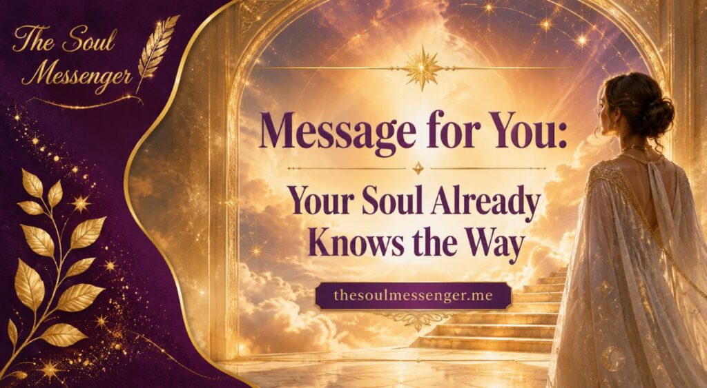 beautiful celestial woman revealing how soul and inner guidance already knows the way