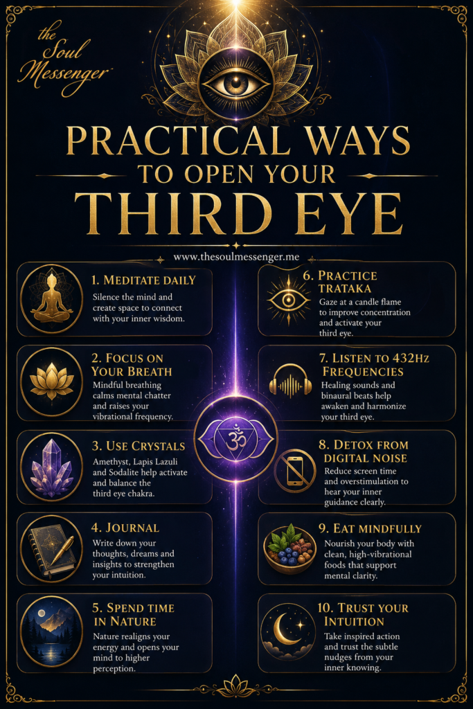 PRACTICAL WAYS TO OPEN YOUR THIRD EYE learn practical ways to help you open the third eye