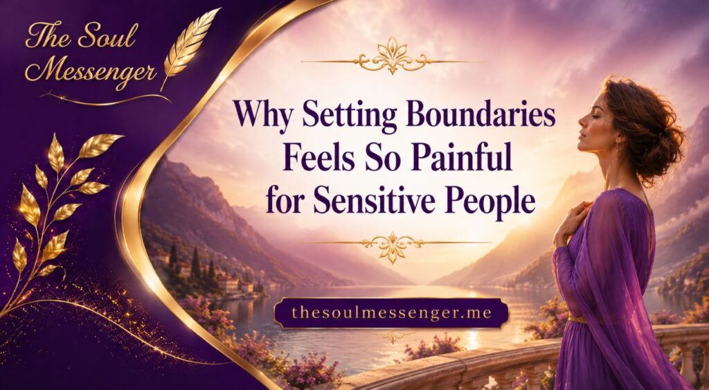 Luxury image related to setting boundaries for sensitive souls
