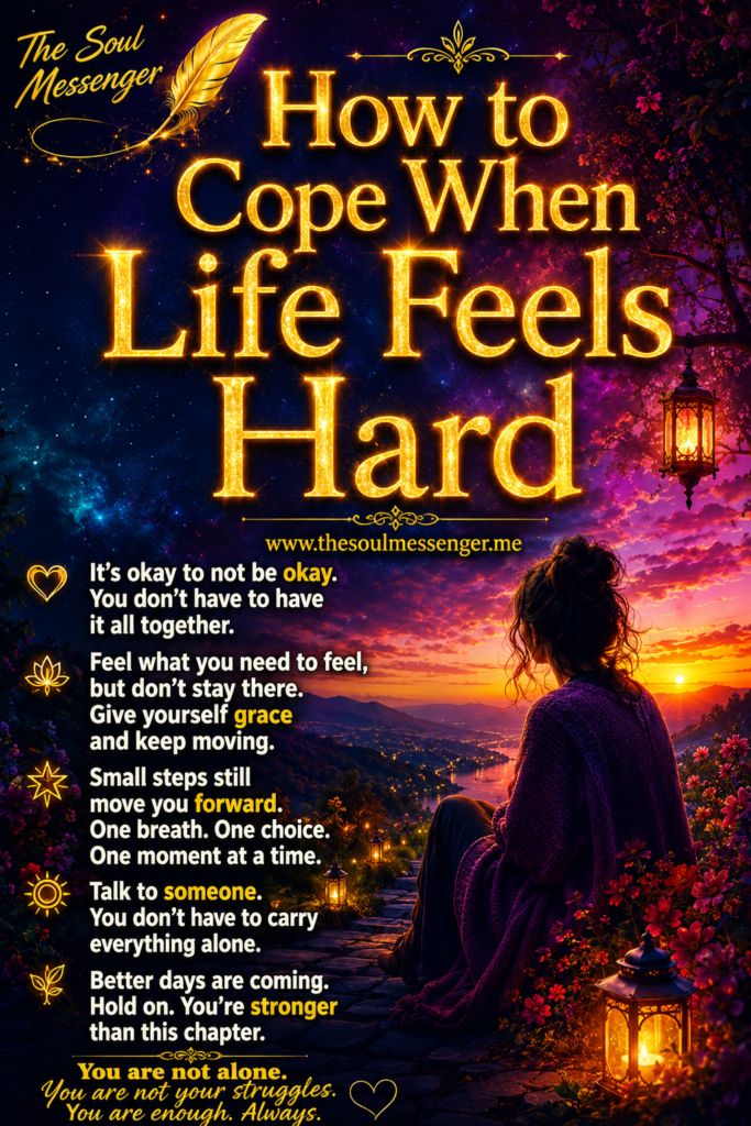 How to Cope When Life Feels Hard Woman taking a mindful moment in nature, illustrating how to cope when life feels hard by embracing self-care, resilience, and emotional recovery.