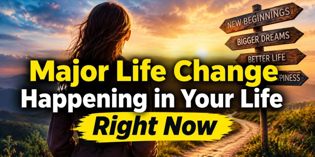 Signs symbolizing a major life change, inner transformation, and a new beginning